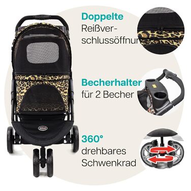 Вигулок Innopet Allure Cheetah - коричневий / чорний