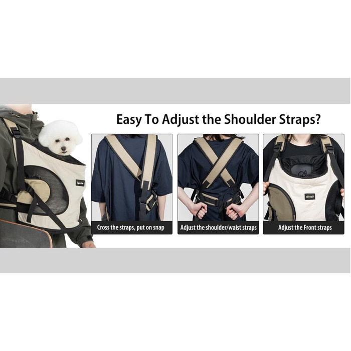 NATUYA Сумка-переноска для собак, переноска для тварин з м'якою підстилкою, 2 кишені на блискавці, для подорожей, прогулянок, переноска для собак з переднім доступом (Абрикосовий)
