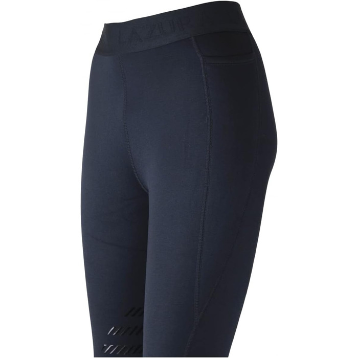 Легінси для верхової їзди Lazura Winter Anita | Силіконовий накладка на колінах | 2 кишені для телефону | Чорні або темно-сині | Розміри 32-46