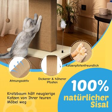 BSWAY Крісло-лежанка для котів з дерева, сонячно-жовтого кольору, 53x40 см. Знімний чохол матраца, витримує до 15 кг. Клітка-будка для котів