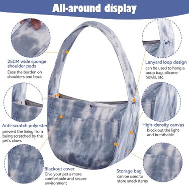 Сумка-переноска для тварин Huilin Technology, рожева (блакитна) - для котів та собак, для прогулянок та подорожей