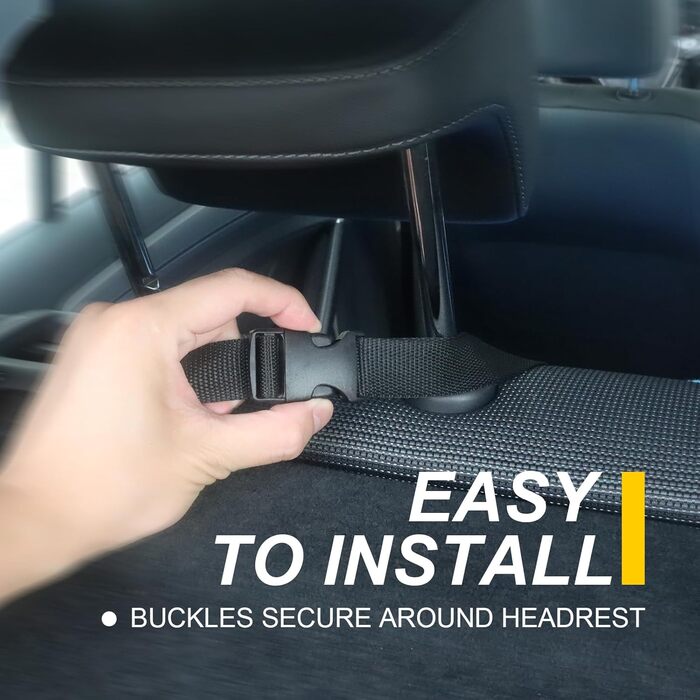 Водонепроникний чохол на сидіння заднього ряду авто: для собак, дітей, легкових, вантажних, SUV (чорний)