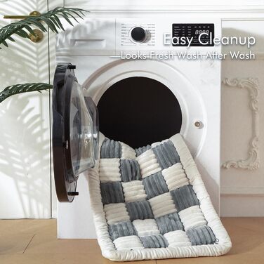 Підстилка для собак у машину, авто-ліжко для собак, рушник для собак, неслизька підстилка для собак у машину (63 x 124 см, сіра в клітинку)