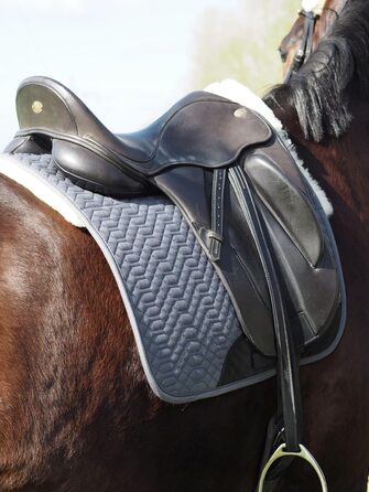 Підійде для конкурної їзди: Schabracke Engel Reitsport з овечкою та сірим степлером (D)