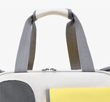 Трансформер для собак та котів Topyond - переноска для тварин з великим об'ємом, вентиляційним вікном та регульованим ременем, водовідштовхуючий оксфорд, жовтий