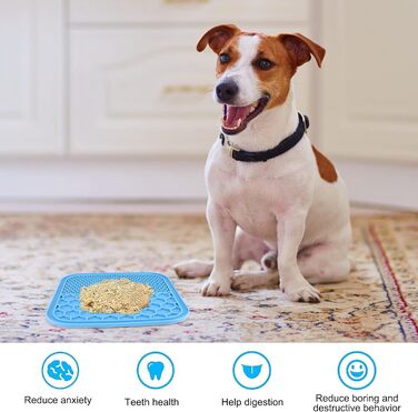 Килимок для ласощів для собак Hysagtek (3 шт.) з лопаткою, для маленьких та середніх порід, сильна фіксація, для купання, грумінгу та дресирування