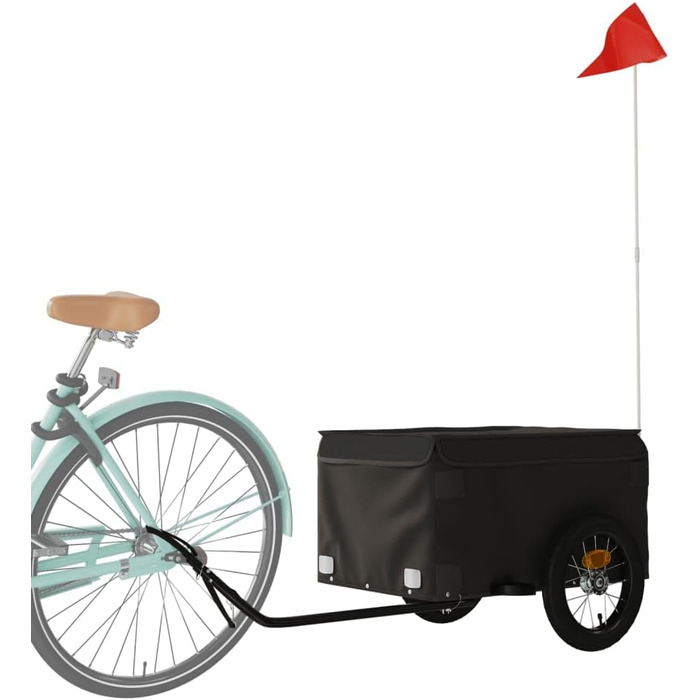 Причіп для собак Gecheer - чорний, 30 кг, 120 x 54 x 44 см