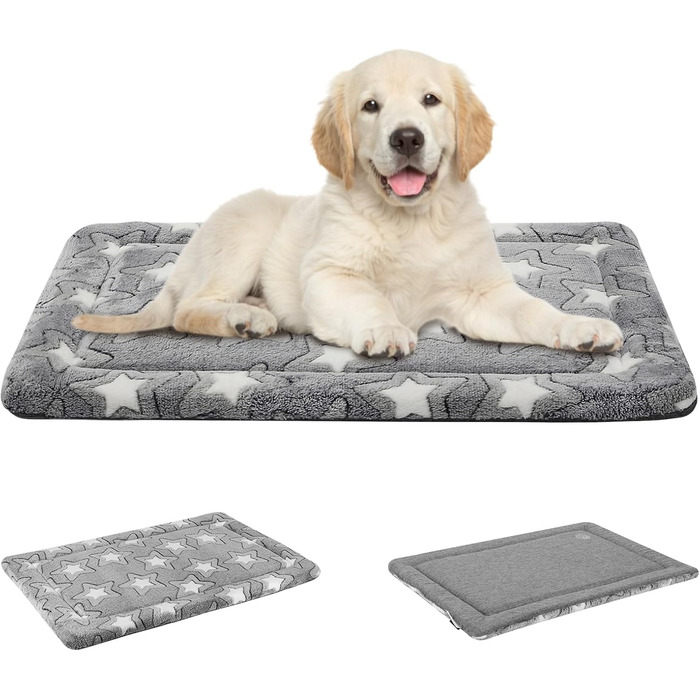 Крісло-ліжко для собак великих порід EMPSIGN, сіре, 107x71x2.8 см (XL)