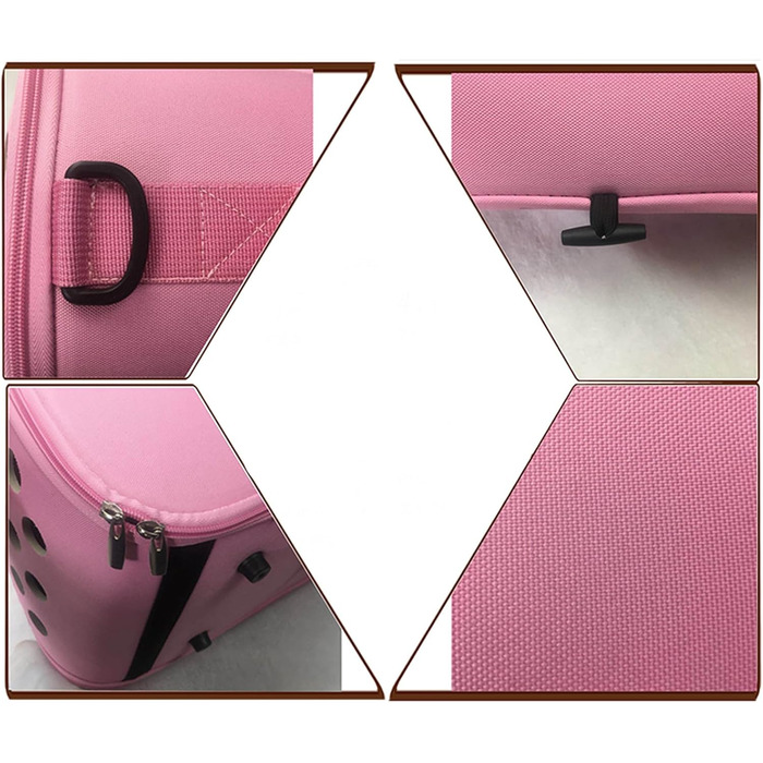 Трансформер для кота - переноска для вигулу з регульованим ремінком | Сумка-переноска для цуценят, для подорожей, на вулицю, в літак, до ветеринара, в місто (Рожева, L)