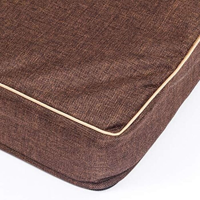 Матрац для собак | Собаче ліжко, подушка, матрац | Codura, стильний, миючий | 100 x 75 x 6 см, коричневий