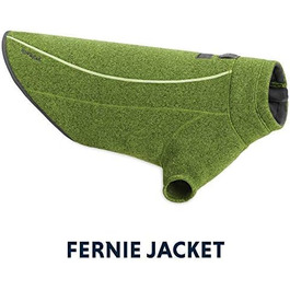 Куртка Ruffwear для собак малих порід, флісова, вітрозахисна, зелена (Hemlock Green), розмір S, модель Fernie