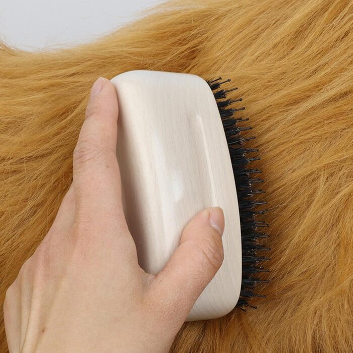 Щітка для видалення шерсті котів та собак | Догляд за шерстю, проти випадання шерсті. Підходить для довгошерстих котів та собак. Біла, для дому та в дорогу