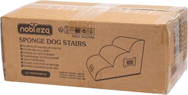 Східці для собак Nobleza, 40 см, з валиком для шерсті - ідеально для маленьких собак, диванів, ліжок та авто