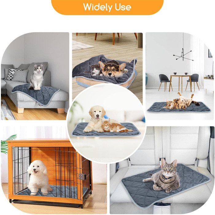 Самогріюча ковдра для котів та собак Nobleza, тепла підстилка, ковдра для собак, термоковдра, що переться