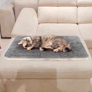 М'яка килимок для переноски собак Kaket, 80x60 см, сірий, для середніх собак та котів