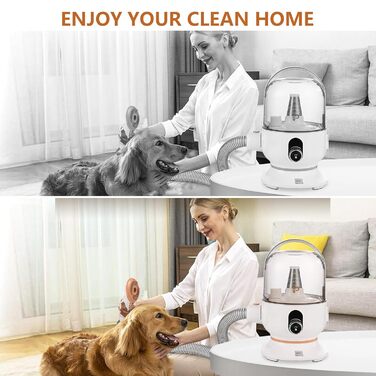 Вакуум-набір для догляду за собаками CuisinAid 11Kpa: видалення шерсті, догляд за тваринами, 11 кПа, 2 л, 5 насадок