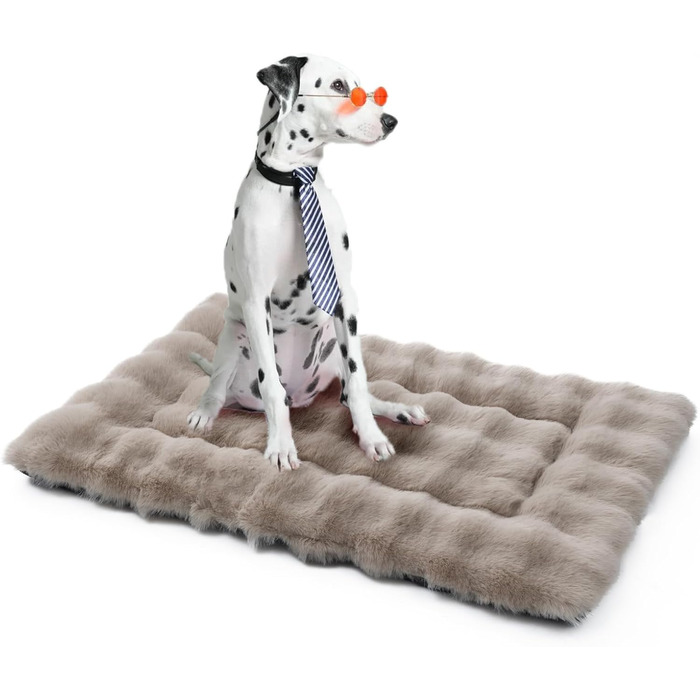 М'яке ліжко для собак Mora Pets: тепла, миюча, з антиковзаючою основою, 91 x 60.5 см, коричневий колір