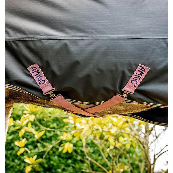 Попону Horseware Amigo Hero Ripstop Lite, 145 см, Shadow/Rose&Navy