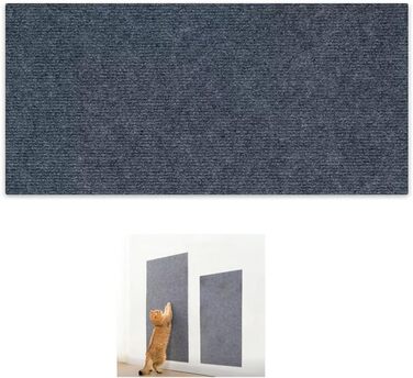 Килимок для котів з ефектом захисту меблів, сірий, для дряпання та лазіння
