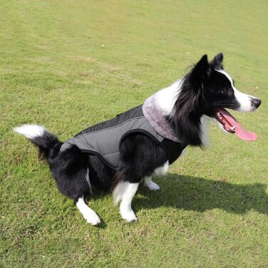 Зимова куртка для собак | Тепла зимова куртка | Відображаюча куртка для собак | Чорна куртка для собак, розмір 2XL