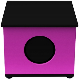 Будиночок для кота Mr. Riddick, багатоколірний, квадратний (43 см x 41,5 см x 34 см)