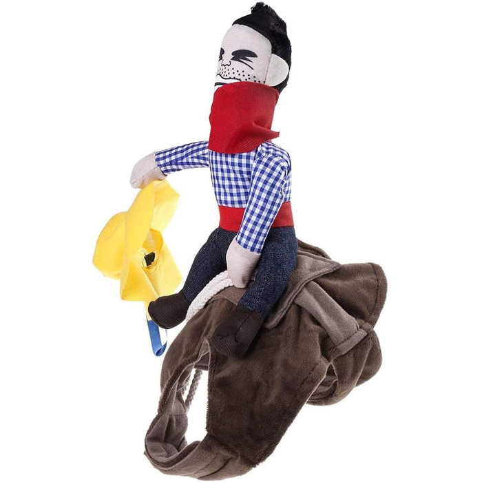 Костюм ковбоя для собак iSMARTEN, костюм лицаря з капелюхом, костюм для домашніх тварин на Хелловін, розмір M