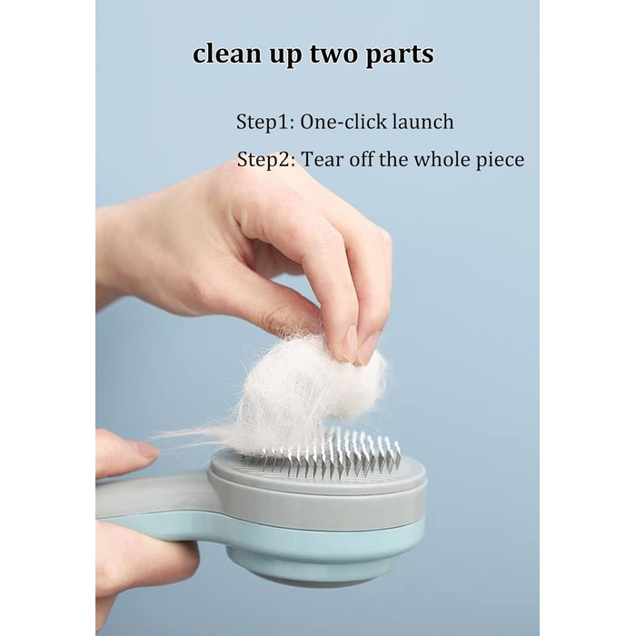 Щітка для котів та собак, універсальна для довгої та короткої шерсті, жовта