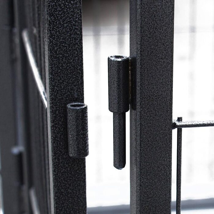 Клітка-вольєр для цуценят Melko, складана, сіра, 91 x 63 x 61 см