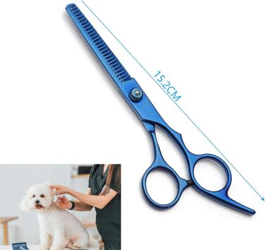 Професійна 5-в-1 фен для грумінгу собак: ножиці з нержавіючої сталі, безпечні закруглені кінці, прямі та філігранні ножиці, ножиці для стрижки шерсті та зубів, гребінець