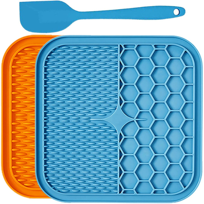 Силіконова килимок для лизання для собак та котів, Slow Feeder, для тренувань, грумінгу, злиття тривоги