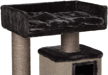 Дряпка для котів Kratzbaum Portland антрацит - велика, з міцними сизалевими стовпчиками, 69x47x124 см