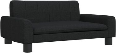 Крісло-ліжко для собак та котів, чорне, 70x45x30 см, м'який матеріал, стильний дизайн