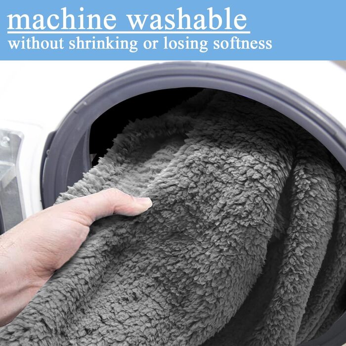 М'яка тепла флісова ковдра для собак та котів, 100 x 120 см, машинного прання (Сірий)