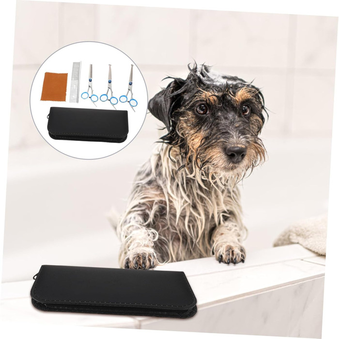 Професійні ножиці для грумінгу собак MILISTEN: набір з вигнутими та прямими ножицями з цинкової сплави, ергономічні