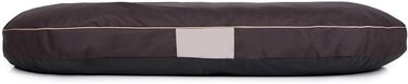 Кругла лежанка для собак Oval - міцна, водонепроникна, з м'яким наповнювачем, 87x68x15 см, коричнева