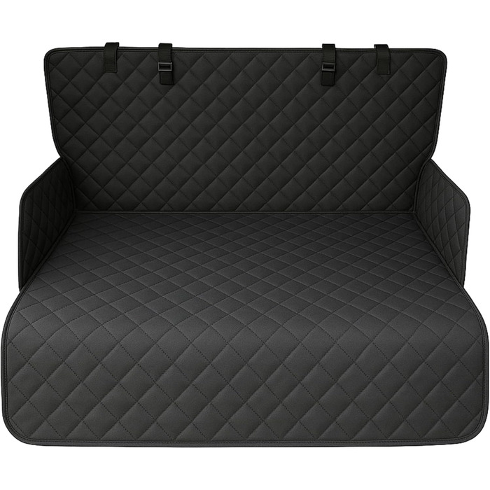 Набір для автомобіля для собак: водовідштовхувальний килимок у багажник та регульоване перегородка (90-155 см ширина, 75-134 см висота) – універсальний, міцний