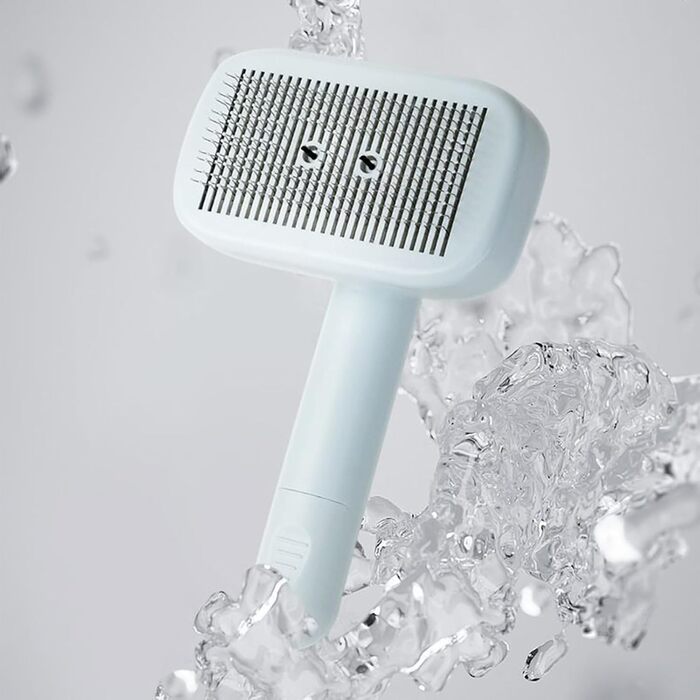 Щітка для собак, що випадає, самоочисна, антистатична, для догляду за підшерстям, розчісування, масаж, видалення ковтунів. Підходить для довгої та короткої шерсті