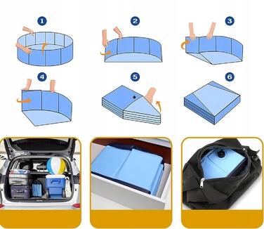 Басейн для собак Opengarden, 160 x 30 см, синій