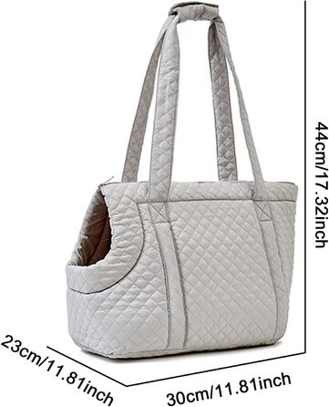 Сумка для собак та котів маленьких порід | Сумка-переноска для тварин з бавовни, легка зимова переноска для цуценят, собак, кошенят, сірого кольору