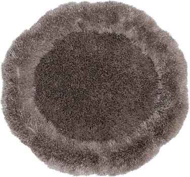 Кругле ліжко для собак Benno® BALU 70x70x16 см, кавовий колір, м'яке ліжко з поліестеру, з поліпропіленовою начинкою, миється, з неслизьким дном, з іграшкою-кісткою