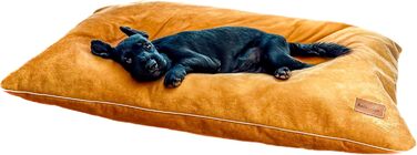 М'яке ліжко для собак середнього розміру, велюрова подушка для собак, 80x50x8 см, зелений колір