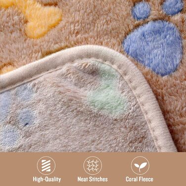 М'яка ковдра для собак та котів Luciphia: тепла флісова ковдра 104x76 см (3 шт.)