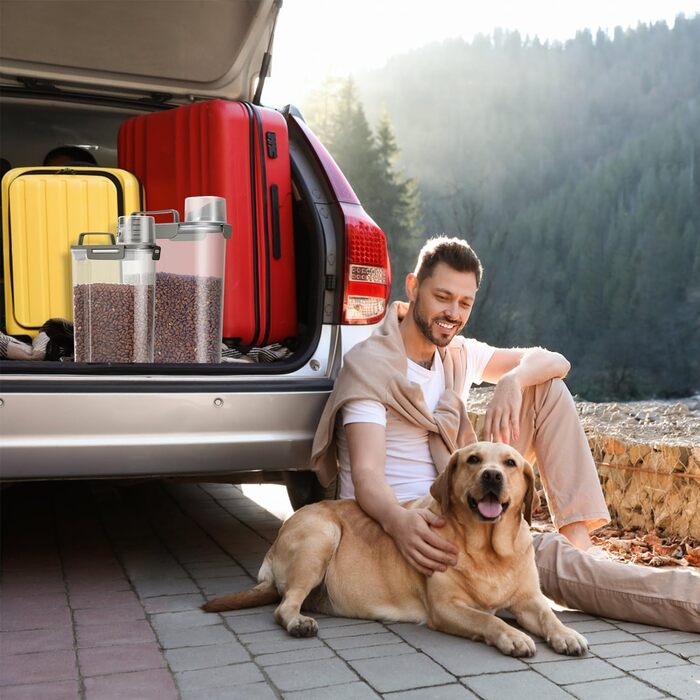 Контейнер для корму для собак та котів, 3,6-5,4 кг, BPA-free, сірий