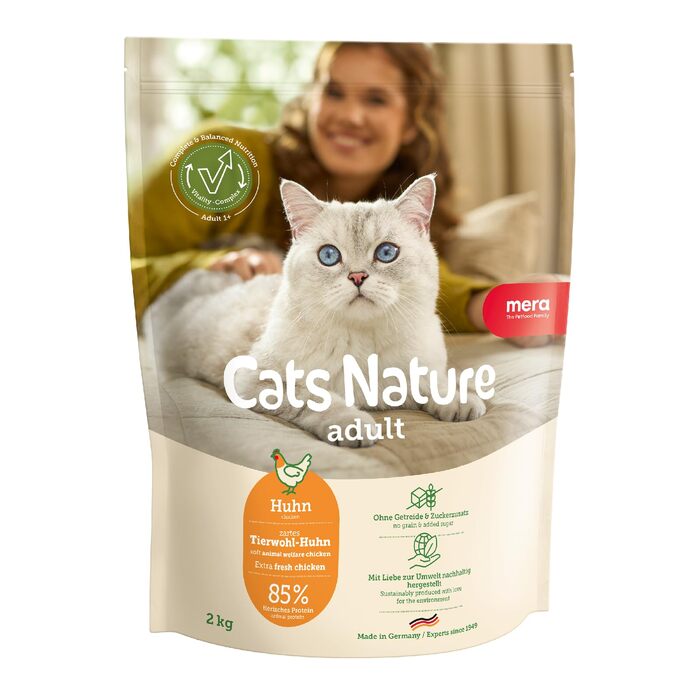 Сухий корм для котів MERA Cats Nature з куркою, без цукру та зерна, 10 кг