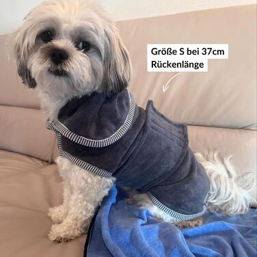 Преміум халат для собак - великі породи, теплий та м'який, для зими та літа, машинне прання 40°C