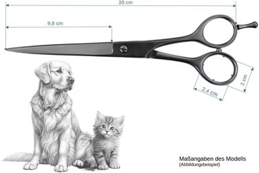 Професійна ножиця для грумінгу собак Weltmeister Solingen, 8 дюймів (20 см), преміум-якість, Made in Germany