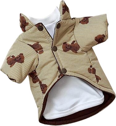 Теплий зимовий одяг для собак, куртка для холодної погоди, XS, жовтий