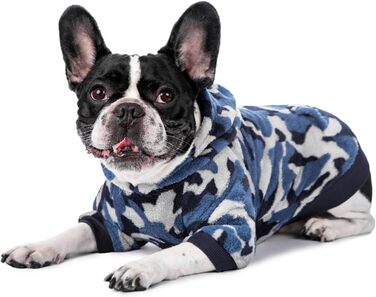 Теплий капелюховий светр для собак, котів та цуценят, камуфляж, рожевий, S (обхват грудей 35 см)