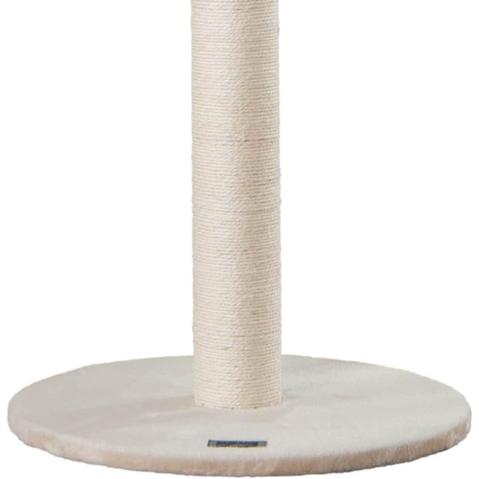 Дім Делюкс - Дряпка для котів NEVA, бежева, 101 x 49 x 49 см, поліестер, сизаль, MDF