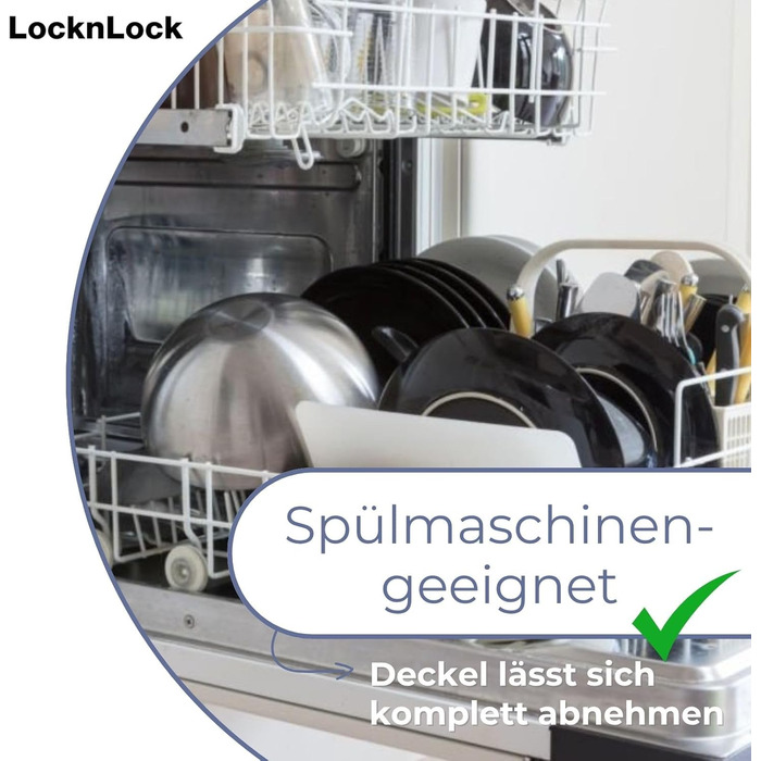 LocknLock Küchen Caddy 12L: Контейнер для зберігання продуктів з кришкою | 35 x 23 x 27 см